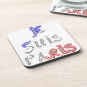 Je suis Paris Art Print Drankjes Onderzetter (Linkerzijde)