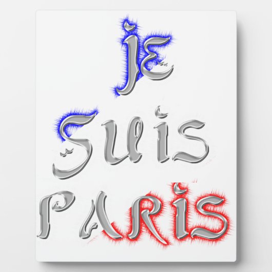 Je suis Paris Art Print Fotoplaat (Voorkant)