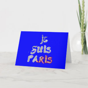 Je suis Paris Art Print Kaart
