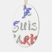 Je suis Paris Art Print Keramisch Ornament (Links)