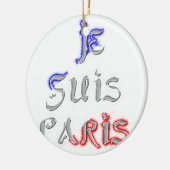 Je suis Paris Art Print Keramisch Ornament (Links)