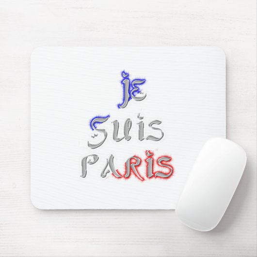 Je suis Paris Art Print Muismat (Met muis)