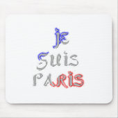 Je suis Paris Art Print Muismat (Voorkant)