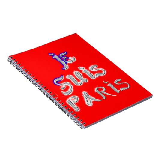 Je suis Paris Art Print Notitieboek (Rechterzijde)