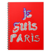 Je suis Paris Art Print Notitieboek (Voorkant)