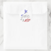 Je suis Paris Art Print Ronde Sticker (Tas)
