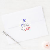 Je suis Paris Art Print Ronde Sticker (Envelop)