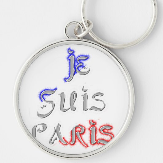 Je suis Paris Art Print Sleutelhanger (Voorkant)