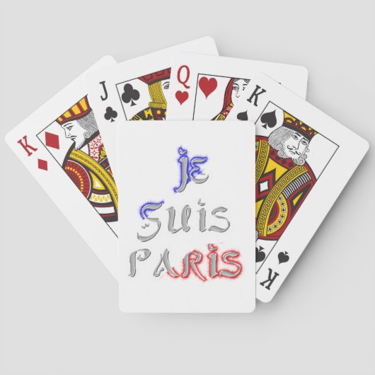 Je suis Paris Art Print Speelkaarten (Achterkant)
