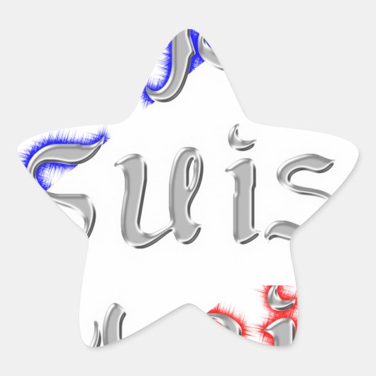 Je suis Paris Art Print Ster Sticker (Voorkant)
