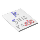 Je Suis Paris Ik hou van Parijs Notitieblok (Schuin)