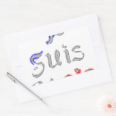 Je Suis Paris Ik hou van Parijs Rechthoekige Sticker (Envelop)