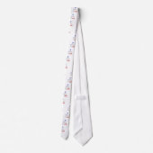 Je suis Paris Ik hou van Parijs Tekst Kunst Print Stropdas (Achterkant)