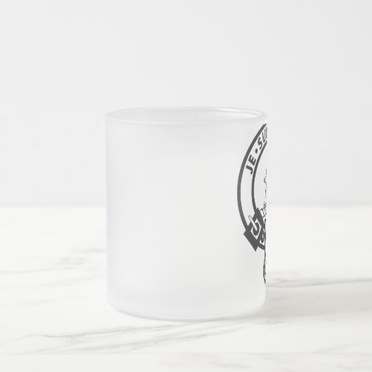 Je Suis Prest 10 oz Frosted Mok (Center)