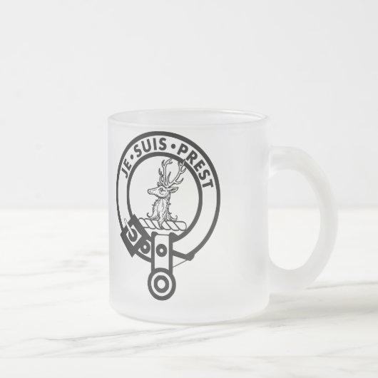 Je Suis Prest 10 oz Frosted Mok (Rechts)