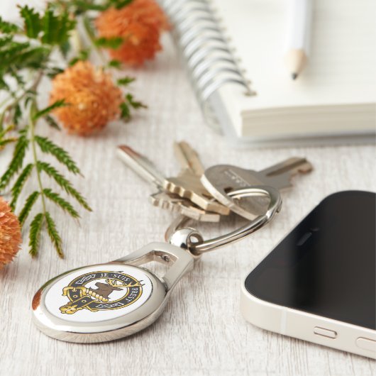 Je suis Prest - Clan Fraser Crest Sleutelhanger (Zijkant)