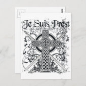 Je suis Prest Fraser Family Motto Briefkaart (Voorkant / Achterkant)