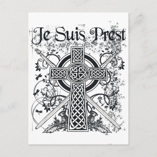 Je suis Prest Fraser Family Motto Briefkaart (Voorkant)