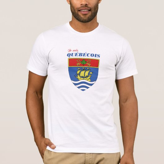 Je suis Quebecois T-shirt (Voorkant)