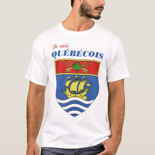 Je suis Quebecois T-shirt (Voorkant)