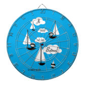 Je suis sur un Bateau! Dartbord (Voorkant)