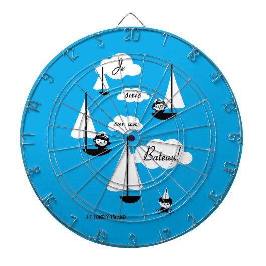 Je suis sur un Bateau! Dartbord (Voorkant)