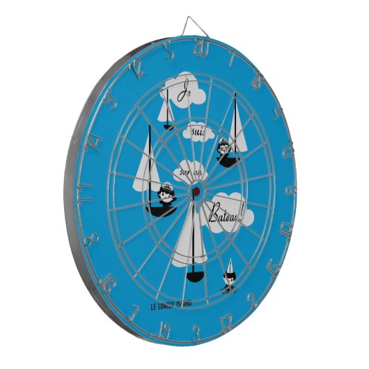 Je suis sur un Bateau! Dartbord (Voorkant Links)