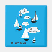 Je suis sur un Bateau! Magneet (Voorkant)