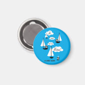Je suis sur un Bateau! Magneet (Voorkant / Achterkant)