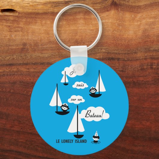Je suis sur un Bateau! Sleutelhanger (Voorkant)
