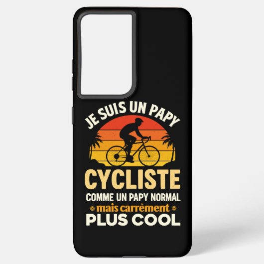 Je Suis Un Papy Cycliste Bicyclette Grand Père Samsung Galaxy Hoesje (Achterkant)