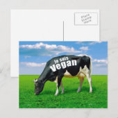 Je suis Vegan Briefkaart (Voorkant / Achterkant)