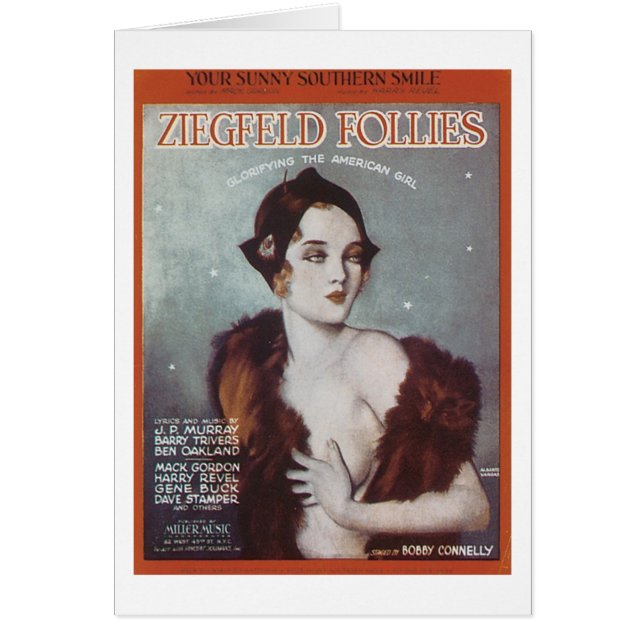 Je Sunny Southern Smile Ziegfeld Follies Songbook (Voorkant)