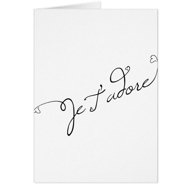 Je T adore (Voorkant)