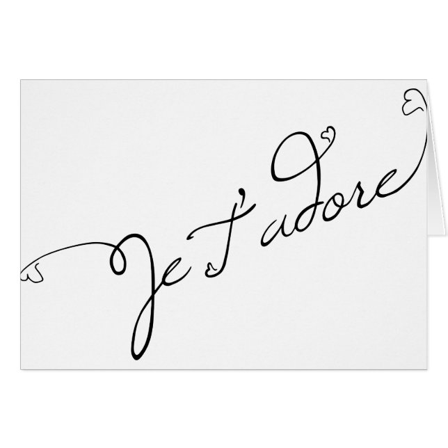 Je T adore (Voorkant Horizontaal)
