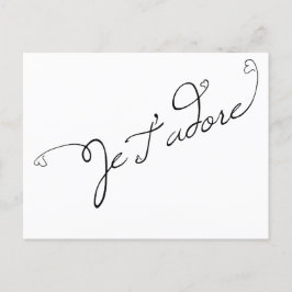 Je T' adore Briefkaart