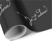 Je T adore Cadeaupapier (Rol Hoek)