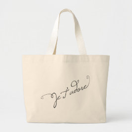 Je T adore Grote Tote Bag