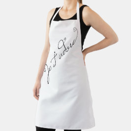 Je T-adore Ik heb je in het Frans aangeraden Schort