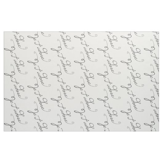 Je T adore Stof (Yard (91,4 cm))