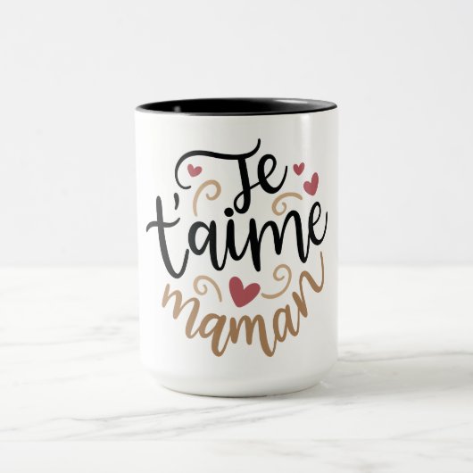 Je t’aime Maman Mok - Franse Moederdag Cadeau (Midden)