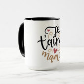 Je t’aime Maman Mok - Franse Moederdag Cadeau (Voorkant links)