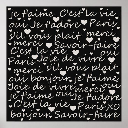 Je t’aime poster (Voorkant)