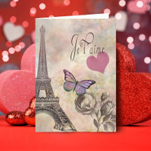 Je T' Aime  Valentijn Folded Holiday Card