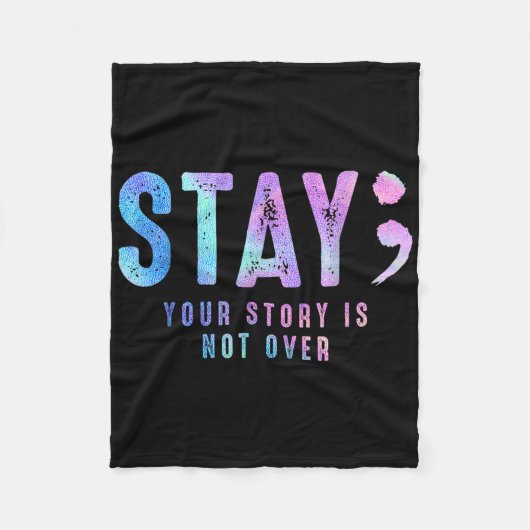 Je T-shirt verhaal is niet zelfdoding over prevent Fleece Deken (Voorkant)
