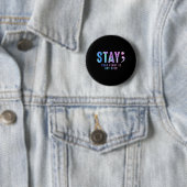 Je T-shirt verhaal is niet zelfdoding over prevent Ronde Button 5,7 Cm (In situ)