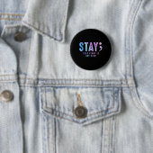 Je T-shirt verhaal is niet zelfdoding over prevent Ronde Button 5,7 Cm (In situ)