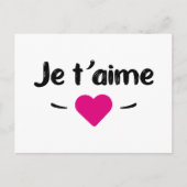 Je t'aime briefkaart (Voorkant)