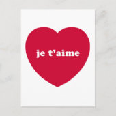 JE T'AIME BRIEFKAART (Voorkant)