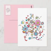 Je T'Aime Briefkaart (Voorkant / Achterkant)